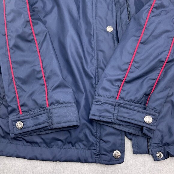Ralph Lauren Jacket Men Large Blue Red Softshell Cotton Lined Golf Windbreaker - Picture 3 of 13
